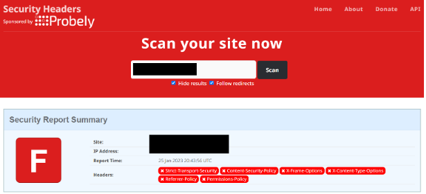 This scan is unsafe but you can scan your site for secure retail experience with cloud solutions zone